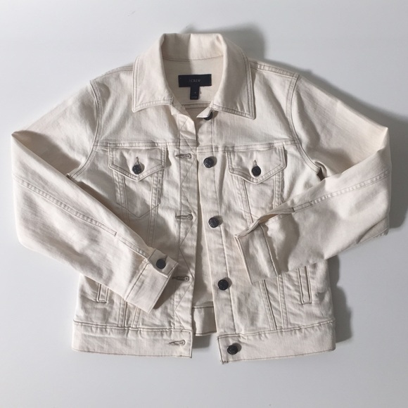 J. Crew White Denim Jacket - Perfect Condition